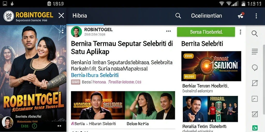 Tampilan antarmuka ROBINTOGEL yang informatif dan menarik.